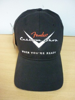 Кепка Fender Custom Shop Stretch Cap, Black, L/XL