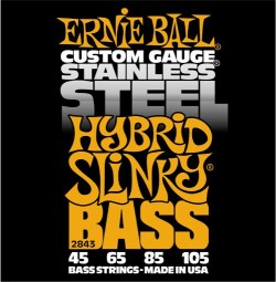 Ernie Ball 2843 Hybrid Slinky Stainless Steel 45-105