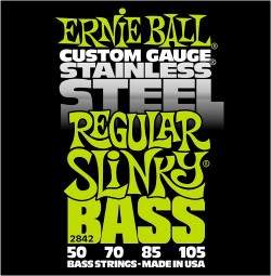 Ernie Ball 2842 Regular Slinky Stainless Steel 50-105