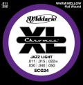 D'Addario ECG24 XL Chromes Jazz Light Flatwound 11-50