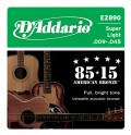 D'Addario EZ890 85/15 Super Light 9-45
