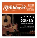D'Addario EZ900 85/15 Extra Light 10-50
